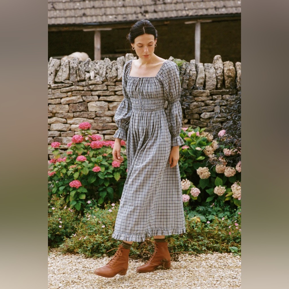 Christy Dawn Adelia NWOT Slate Gingham